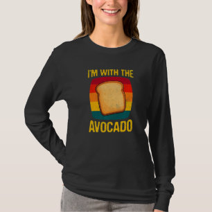 Vintage Ich bin mit dem Avocado-Toast-Halloween-Ko T-Shirt