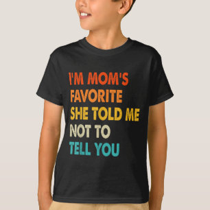 Vintage Ich bin Moms Lieblingsgeschwister Familien T-Shirt