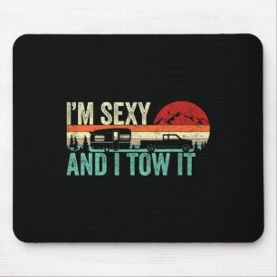 Vintage Ich bin Y und ziehe es lustig RV Camper Ca Mousepad