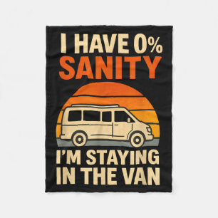 Vintage Ich bleibe im Van lustig Phasmophobia Fleecedecke