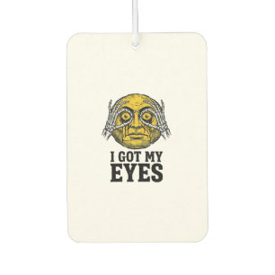 Vintage-Ich habe meine Augen lustiges Halloween-Sh Autolufterfrischer
