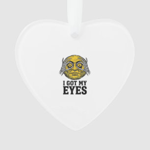 Vintage-Ich habe meine Augen lustiges Halloween-Sh Ornament