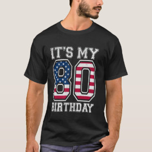 Vintage Ich habe meinen 80. Geburtstag Amerikanisc T-Shirt
