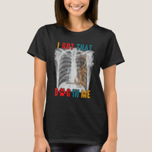 Vintage Ich habe süßen Hund Halloween Röntgenbild T-Shirt