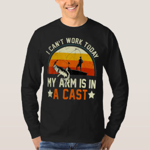 Vintage Ich kann heute nicht arbeiten Mein Arm ist T-Shirt