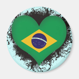 Vintage Ich liebe Brasilien Magnet