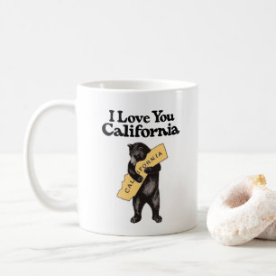 Vintage "Ich liebe dich, Kalifornien" Bär Tasse