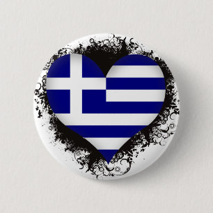 Vintage Ich liebe Griechenland Button