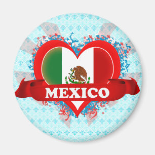 Vintage Ich liebe Mexiko Magnet