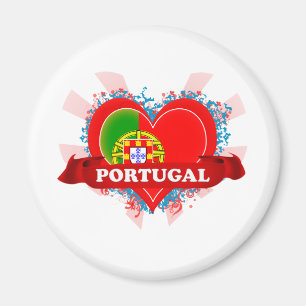 Vintage Ich liebe Portugal Magnet