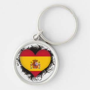 Vintage Ich liebe Spanien Schlüsselanhänger