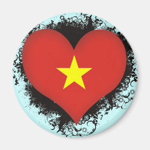 Vintage Ich liebe Vietnam Magnet