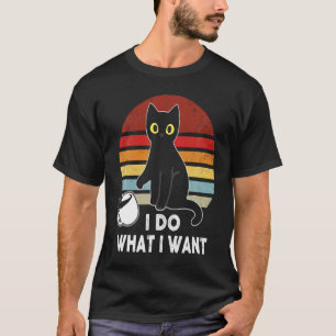 Vintage Ich mache was ich will Katze Liebe r Papa  T-Shirt