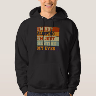 Vintage Ich schlafe nicht, ich ruhe nur meine Auge Hoodie