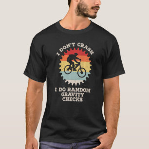Vintage Ich stürze nicht lustige Fahrradfahren Fah T-Shirt