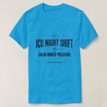 Vintage ICU Nachtschicht Krankenschwester-Shirt |