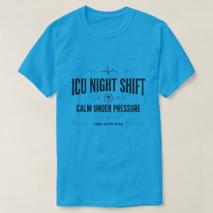 Vintage ICU Nachtschicht Krankenschwester-Shirt T-Shirt