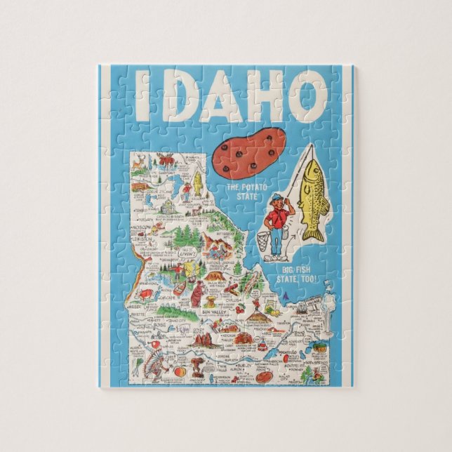 Vintage Idaho 8 x 10 Jigsaw Puzzle (Vertikal)