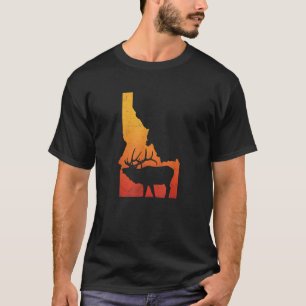 Vintage Idaho Elk Retro Outdoor Jagen T-Shirt