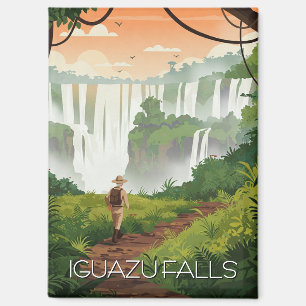 Vintage Iguazú-Wasserfälle Argentinien Magnet