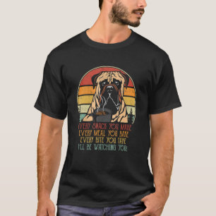Vintage I'll Be Watching You Englischer Mastiff St T-Shirt