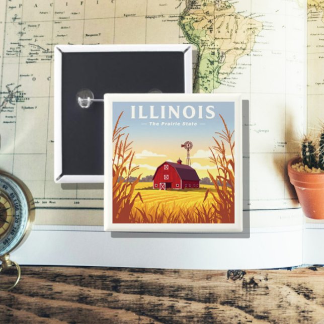 Vintage Illinois Button (Von Creator hochgeladen)