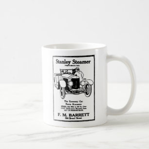 Vintage Illustration 1928 des Stanley-Dampfer-Auto Kaffeetasse