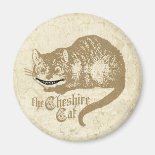 Vintage-Illustration der Cheshire-Katze Magnet
