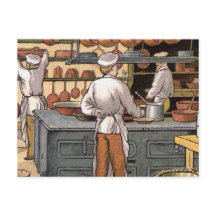 Vintage Illustration der französischen Küche