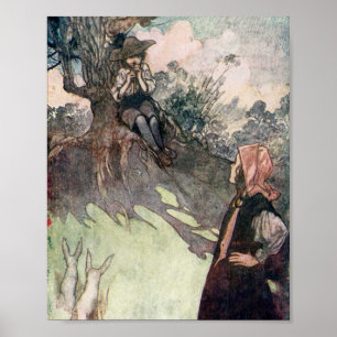 Vintage-Illustration Der geheime Garten  Poster
