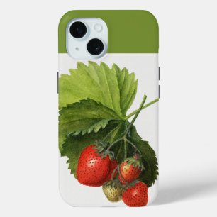 Vintage-Illustration einer roten Erdbeergruppe Case-Mate iPhone Hülle