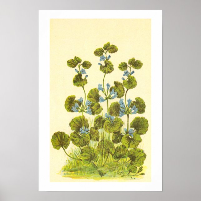 Vintage Illustration einer schleichenden Charlie-P Poster (Vorne)