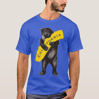 Vintage-Illustration einer Umarmung eines Californ T-Shirt