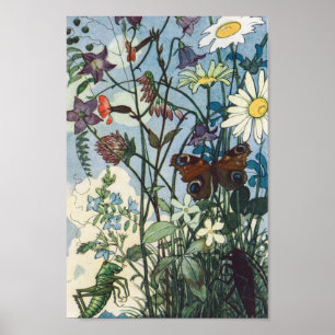 Vintage-Illustration Else Wenz Vietor Poster