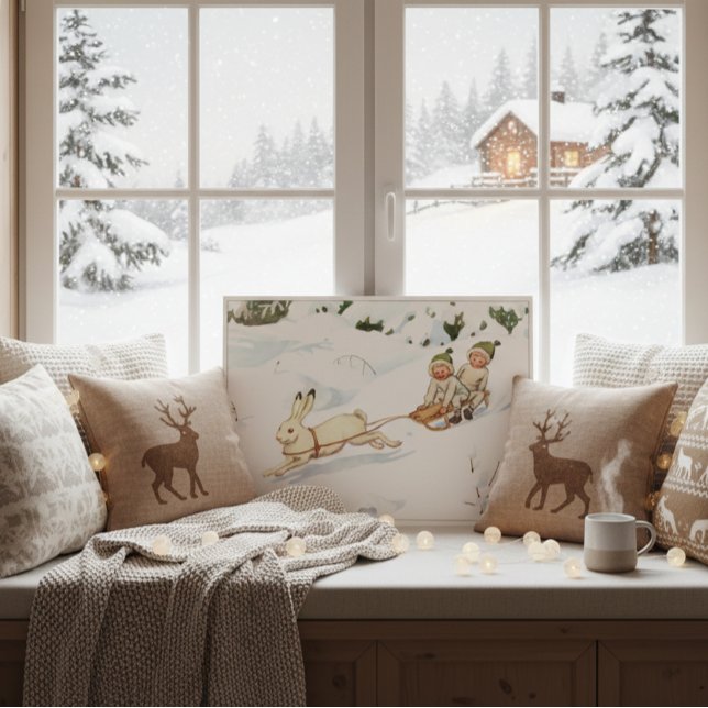 Vintage Illustration Forest Children Elsa Beskow Poster (Von Creator hochgeladen)