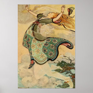 Vintage-Illustration Frank C. Pape Poster