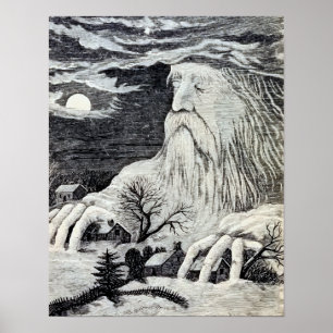 Vintage Illustration "Jack Frost" Poster