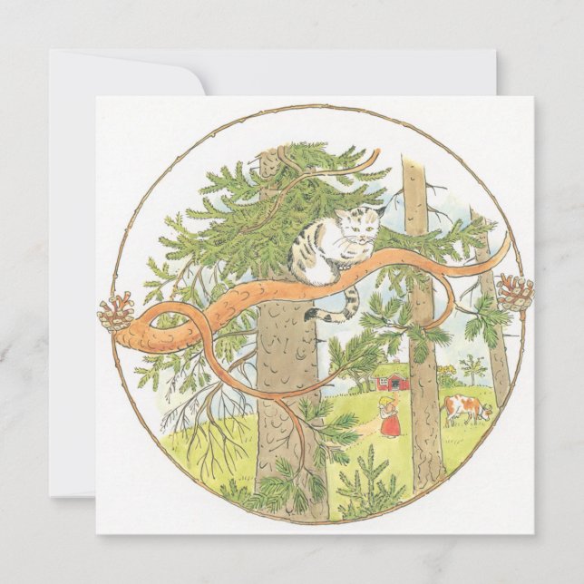 Vintage Illustration Kleine alte Frau Elsa Beskow (Vorderseite)