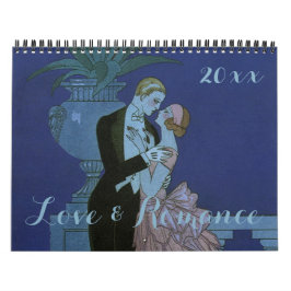 Vintage Illustration Liebe und Romantik Kalender