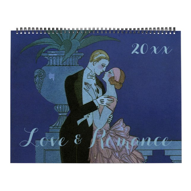 Vintage Illustration Liebe und Romantik Kalender (Titelbild)
