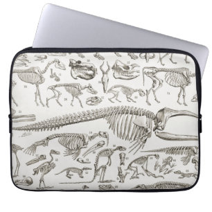 Vintage-Illustration menschlicher und tierischer K Laptopschutzhülle