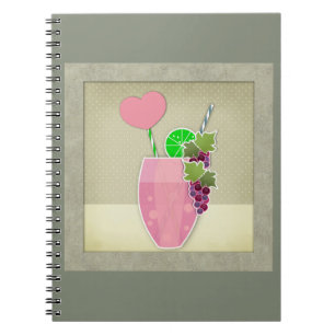 Vintage-Illustration, Obst Notizblock
