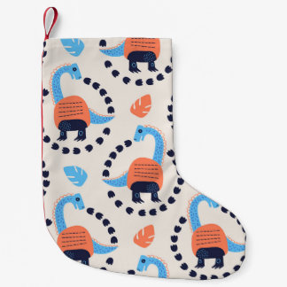 Vintage illustration of seamless pattern with a di kleiner weihnachtsstrumpf