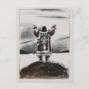 Vintage Illustration Postkarte