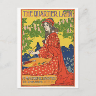 Vintage Illustration Postkarte