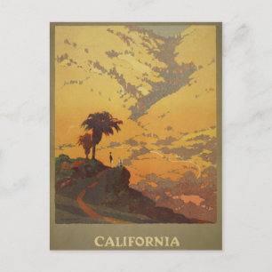 Vintage Illustration Postkarte