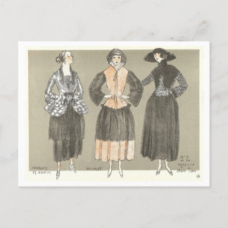 Vintage Illustration Postkarte