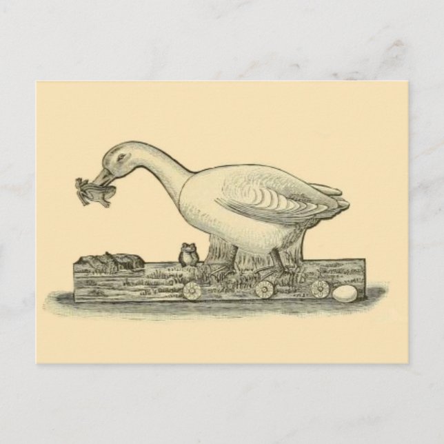 Vintage Illustration Postkarte (Vorderseite)