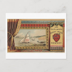 Vintage Illustration Postkarte