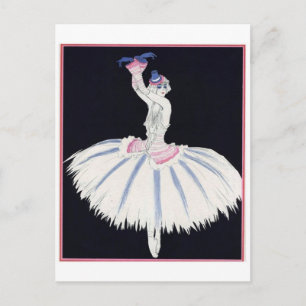 Vintage Illustration Postkarte